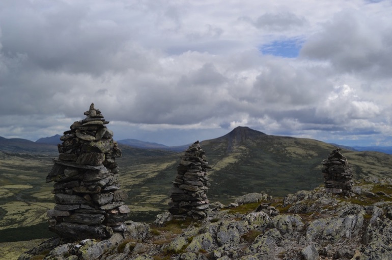 Three cairns, Rondane National Park